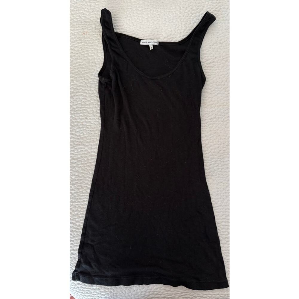 James Perse Standard Tank Top Black Size 2